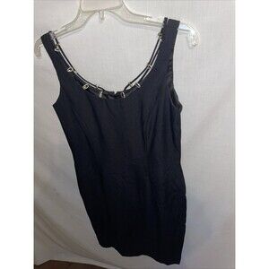 Michael Marcella Ltd. Women’s Embellished Dress Size 8 Black Business Formal